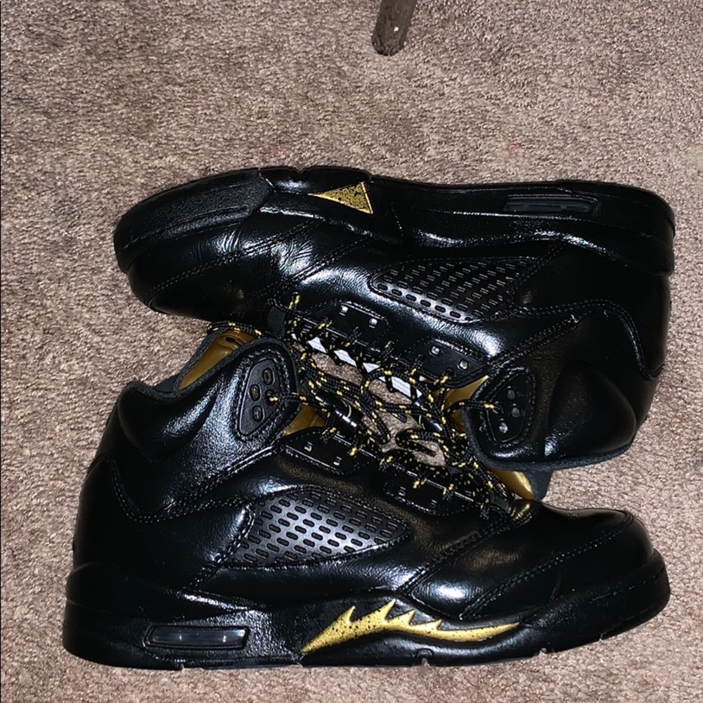 Nike Air Jordan Retro 5 Olympic gold customized